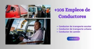 💰¡TRABAJOS DE CONDUCTOR! | + 120 VACANTES🚚🚎